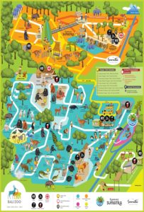 bali zoo map